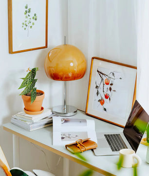 Mushroom Brown Table Lamp