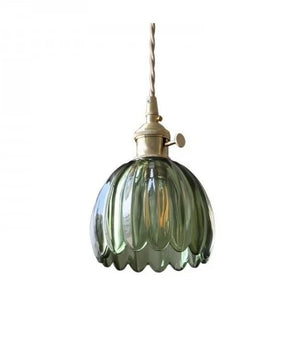 Japanese Retro Glass Flower Pendant Light S17