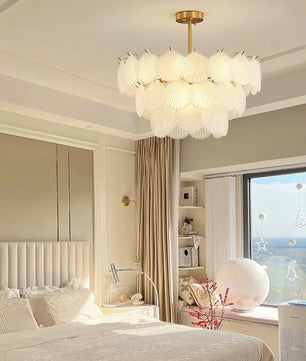 Shell Glass Chandelier