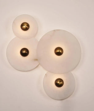 Round Alabaster Wall Lamp