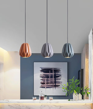 Papaya Resin Pendant Lamp