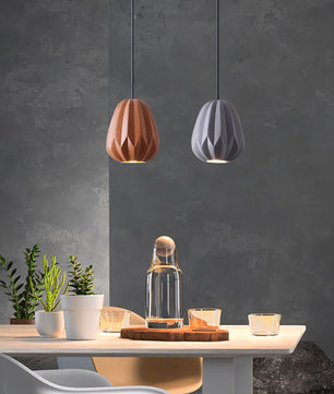 Papaya Resin Pendant Lamp