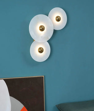 Round Alabaster Wall Lamp