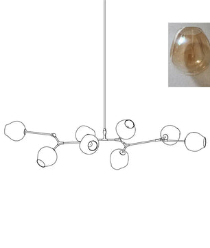 Perry Globe Horizontal Chandelier