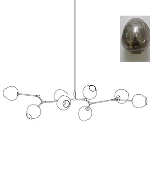 Perry Globe Horizontal Chandelier