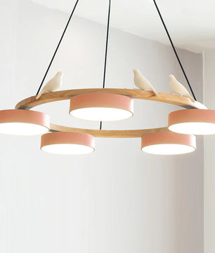 Sienna Bird Round Chandelier