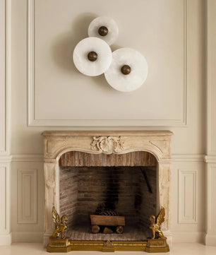 Round Alabaster Wall Lamp