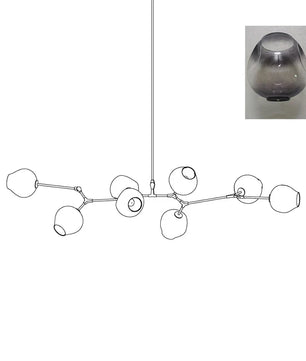 Perry Globe Horizontal Chandelier