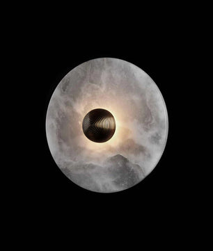 Round Alabaster Wall Lamp