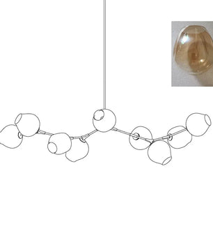 Perry Globe Horizontal Chandelier