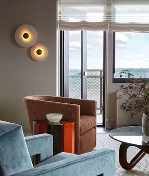 Round Alabaster Wall Lamp