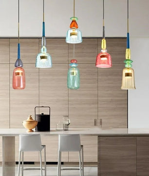 Nordic Macaron Lollipop Glass Pendant Lamp S118