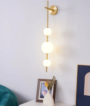 Vertical Globe Wall Lamp