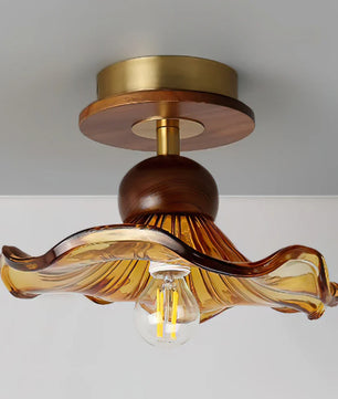 Kapok Wood Ceiling Light