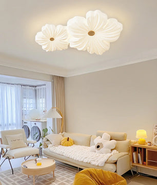 Cream Flower Ceiling Lamp