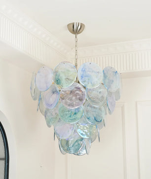 Vistosi Blue Murano Chandelier