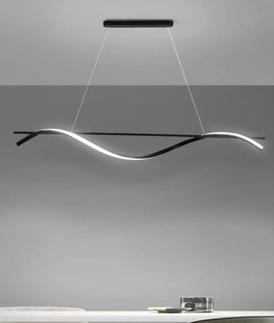 Black Wave Chandelier