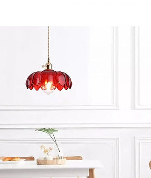 Retro Petal Glass Pendant Light S98
