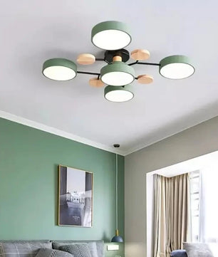 Nordic Branched Disc Metal Ceiling Lamp S117