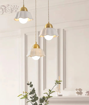 Ceramics Floral Pendant Light