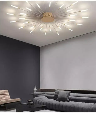 Sputnik Led Fireworks Flush Mount Ceiling Light S40