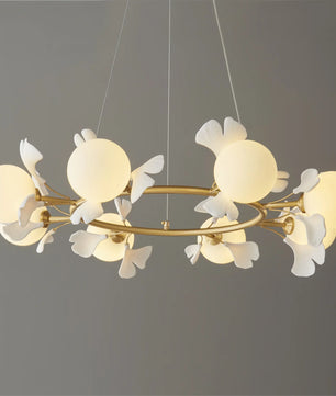 Allanie Gingko Round Chandelier