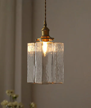 Jewel Glass Brass Pendant Light