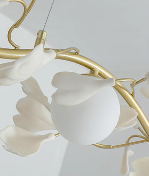 Gingko Glass Chandelier