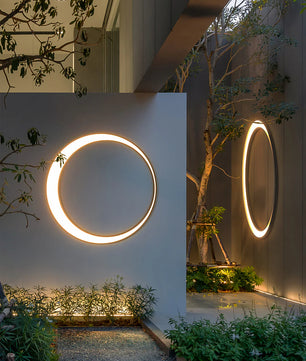 Moon Outdoor Wall Lamp