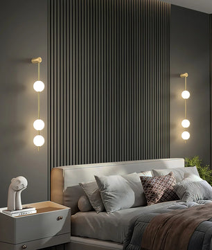 Vertical Balls Wall Lamp