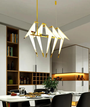 Perching Bird Chandelier