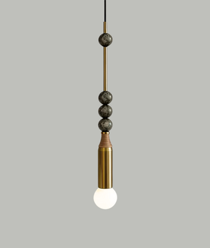 Atelier Marble & Brass Pendant Light