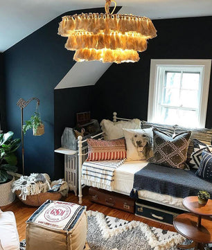 Multicolor Tassel Chandeliers