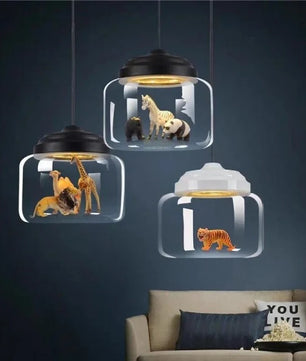 Creative Little Zoo Glass Pendant Light S91