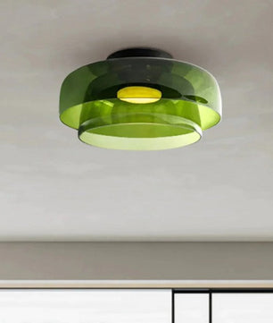 Nordic Morandi Glass Bowl Shaped Ceiling Lamp S183