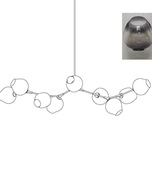 Perry Globe Horizontal Chandelier