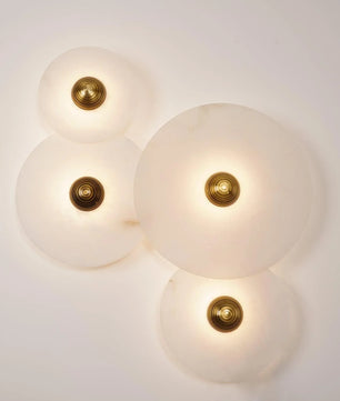 Round Alabaster Wall Lamp
