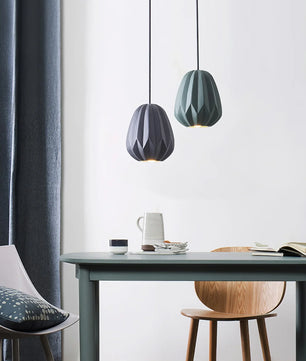 Papaya Resin Pendant Lamp