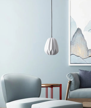 Papaya Resin Pendant Lamp