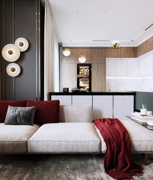 Round Alabaster Wall Lamp