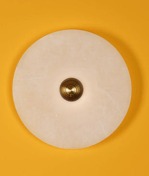 Round Alabaster Wall Lamp