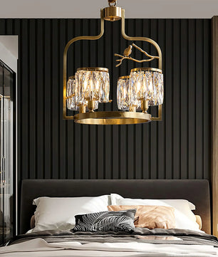 Crystal Bird Chandelier