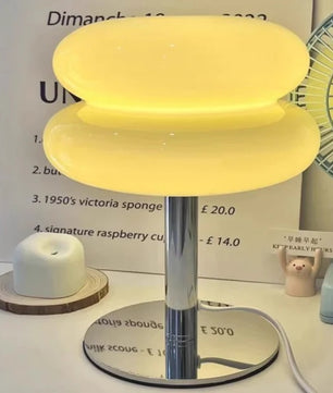 Bauhaus Lollipop Ripple Glass Table Lamp S27