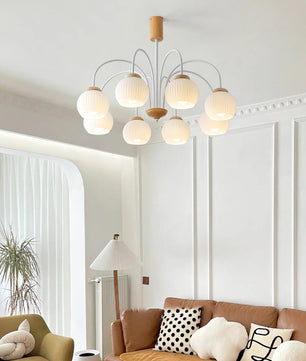 Molecural Wood Chandelier