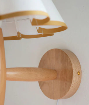 Vintage Fluted Plug In Wall Lamp