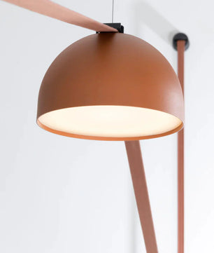 Light Rail Semispheres Leather Pendant Lamp