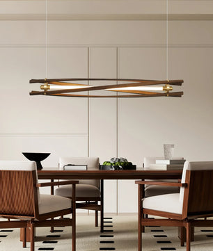 Axis Wood Chandelier