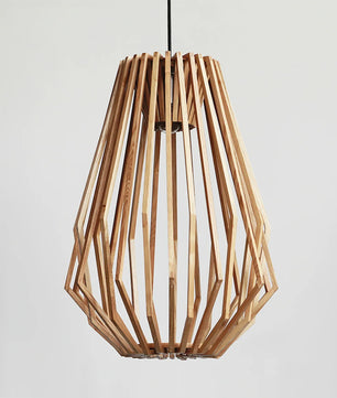 Wood Cage Pendant Lamp