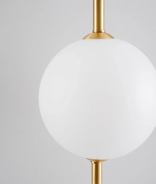 Vertical Globe Plug In Wall Lamp