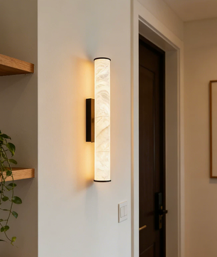 Stelo Linear Alabaster Wall Sconce